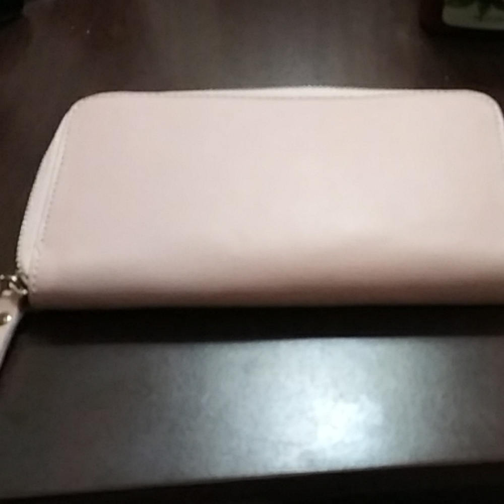 Pink leather wallet by la vie en blanc new listing